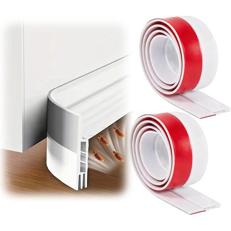 2 PCS Blanc Joint de Porte, Boudin Porte, Boudin de Porte Isolant Phonique Porte 100cm, Isolation Thermique et Phonique, Protection Contre Courants d' (1/5)