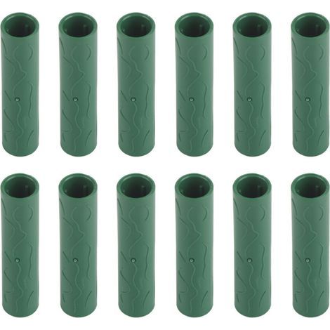 12PCS Tuyau de connexion pour tuteur de jardin Vignes, plantes grimpantes, tuteurs de soutien Connecteurs 11mm de diamètre intérieur (1/4)