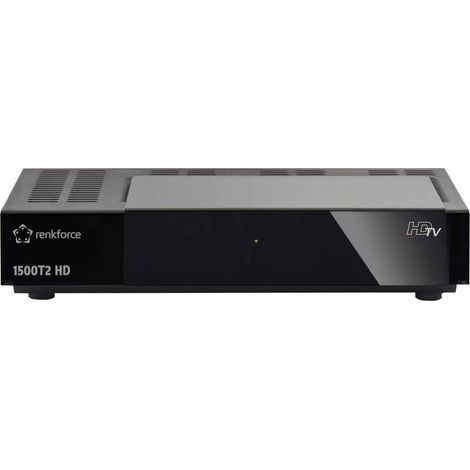 [NEUWERTIG] B-Ware Renkforce 1500T2 HD DVB-T2 Receiver Schwarz 5000 Sender HDMI USB 2.0 (1/2)