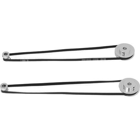 Zweiteiliger Zahnriemen + 2 Synchronriemenscheiben, 20/60 Zähne, 8 mm Bohrung, 6 mm Breite, für 3D-Drucker, GT2-Zahnrad (1/5)