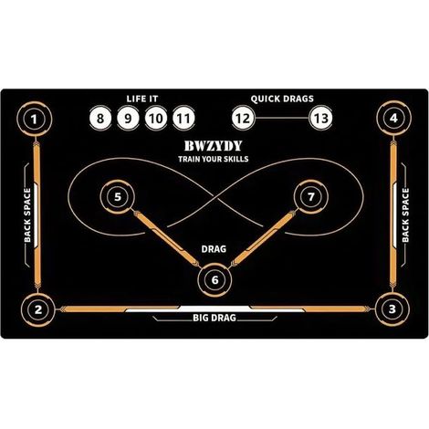Waschbare Hockey-Trainingsmatte, Modell 4, 60 × 90 cm (1/5)