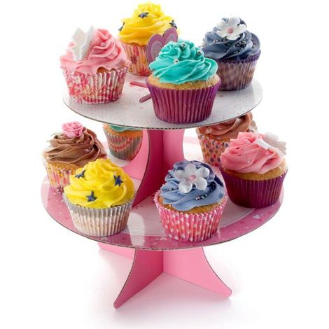 ibili 8411922090284 Support à cupcakes rose 25x26 cm