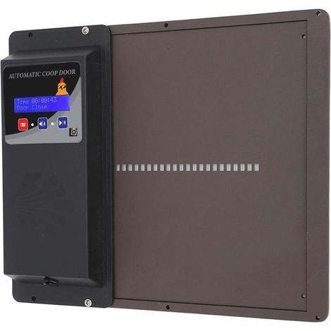 Automatic Chicken Cage Door, USB Programmable Horizontal Metal Solar Remote Control Chicken Cage Door Opener, Chicken Cage Door Opener with Light Sensor Timer for Home, Cafe