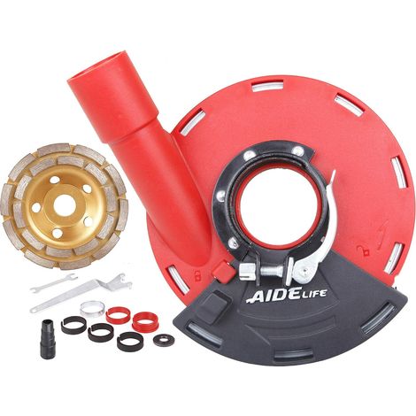 Protective Cover for Angle Grinder 115/125 mm+Diamond Grinding Disc Concrete 125 mm (1/5)