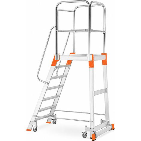 Plateforme roulante 7 marches - Hauteur max. de travail 3.47m - 95307R-MCP (1/5)