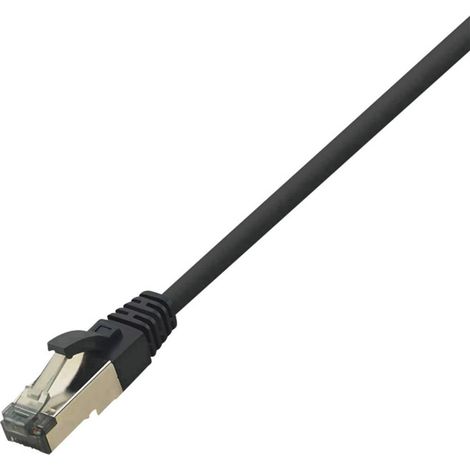 LogiLink CQ8093S RJ45 Câble réseau, câble patch CAT 8.1 S/FTP 10.00 m noir sans halogène 1 pc(s) R217621 (1/2)