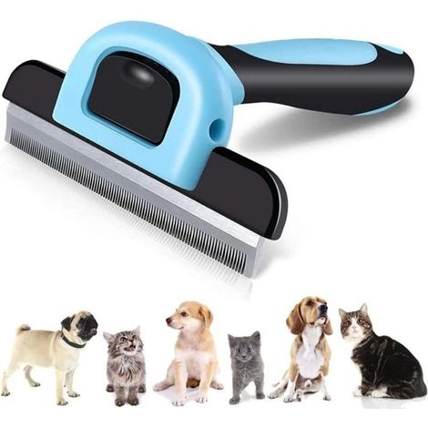 Peigne à poils, brosse de toilettage pour animaux, réduit efficacement la perte de poils (1 pièce), outil d'épilation (1/5)