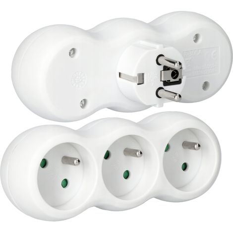 Elgotech R-30CA 3-fach geerdeter Steckdosenverteiler, weiß (1/5)