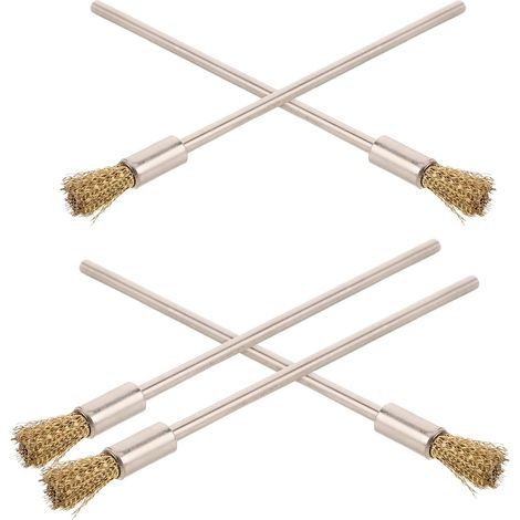 Brosses en Cuivre pour Entretien Précis Ensemble de 5 et Nettoyage Polyvalent Manche Long pour Nettoyage Voiture et Moto des Roues et Moteurs (1/5)