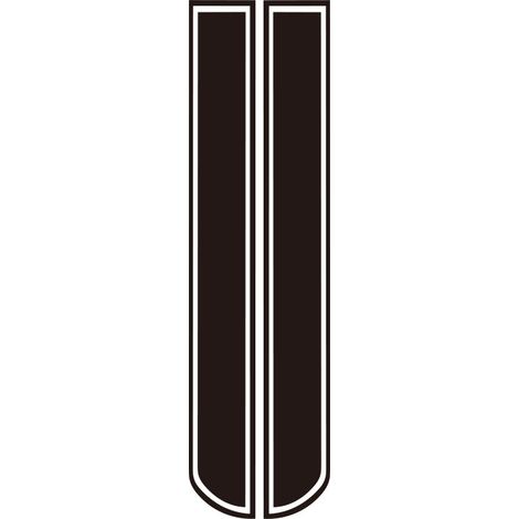 Adesivo per striscia di cofano per auto, decorazione decalcomania per modifica auto da corsa universale, adesivo per stivale con striscia di cofano impermeabile (nero) (1/5)