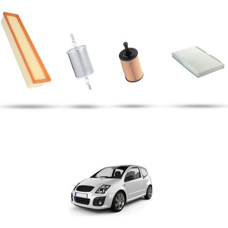 Kit tagliando 4 filtri compatibile con Citroen C2 1.6 16v vtr 80kw dal 2003 al 2010 (1/5)