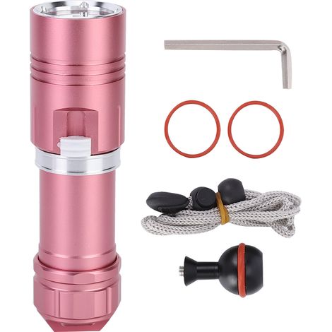 Torche LED L2 pour Plongée et Camping – Lumière Blanche, 10000 Lumens, Imperméable 100M, Dimmable Progressif (Flashlight avec Lanyard et Accessoires) (1/4)