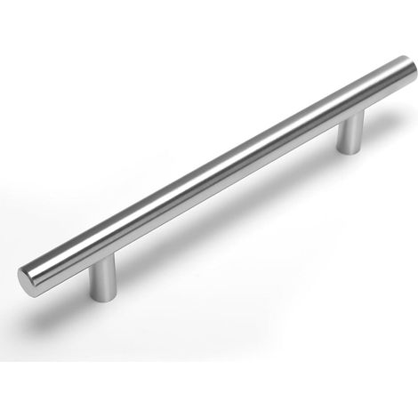 10 Pièces Poignées de cuisine armoire tiroir porte, entraxe 128mm, poignées barre inox pour meubles, placards et dressing (1/3)