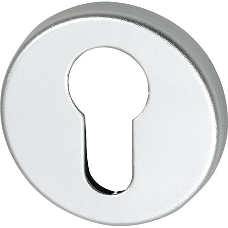 SCH-LINE Zylinderrosette PZ, U-/L-Form, ø 50 mm, Höhe 7 mm, silber eloxiert (1/2)