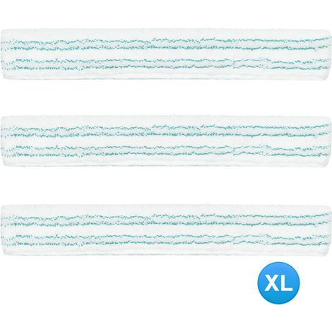 Leifheit Housse de nettoyage pour raclette-vitre Window Slider XL, Housse de rechange micro duo, Accessoire ménage lave-vitres à absorption élevée idéal pour le nettoyage des fenêtres et encadre