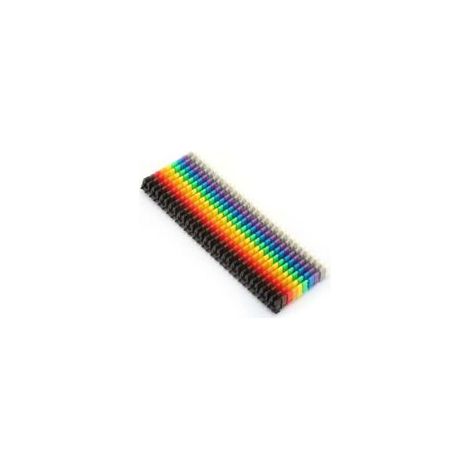 Repère Fil Electrique Marqueur de Câble de 09 Numéro Repère Clips de Fil Numérique en Plastique Étiquette du Tube de Fil de Câble Colorés (150 pièces 1,5 mm²)