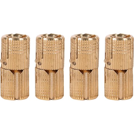 GARRYFIZH Lot de 4 charnières invisibles en cuivre pour portes de placard, idéales pour les plans de travail et les projets de bricolage (10 mm).