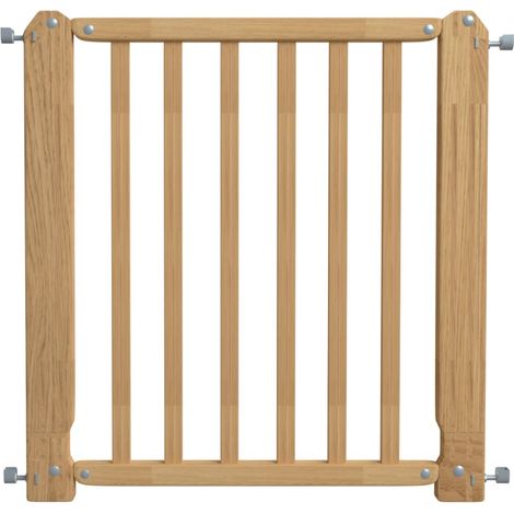 Nordlinger – Barrière de sécurité amovible à pression pour chien – Bois marron – Hauteur 73 cm – Largeur adaptable 70 à 76 cm – Sécurise les espaces intérieurs