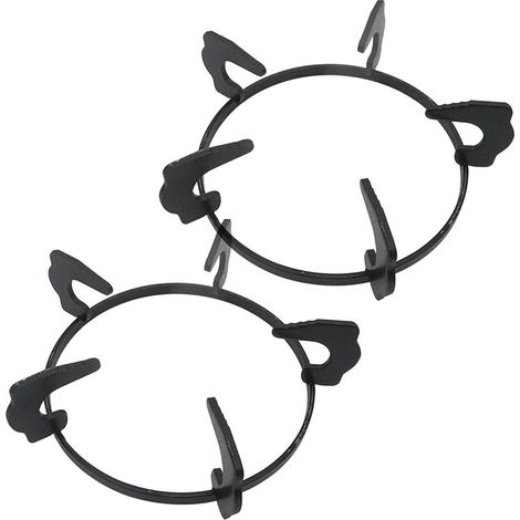 BEBUSINGOTO Anneau de Support de Wok de 2 pièces, Anneau de Support de Wok de cuisinière à gaz, Supports de Support de Wok Support de Casserole (1/5)
