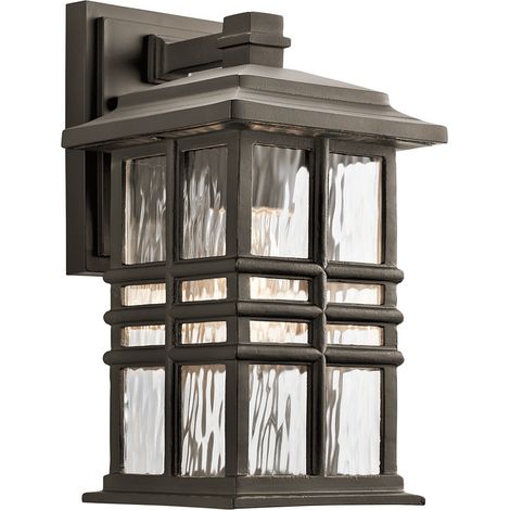 Elstead Beacon Square Outdoor 1 Lichtwandlaterne, alte Bronze, IP44, E27 (1/5)