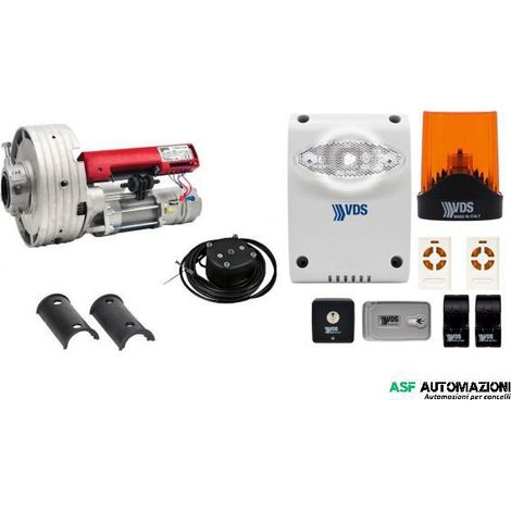 Kit automazione serranda garage VDS K135 230V Tondo 180 completo di centrale e accessori