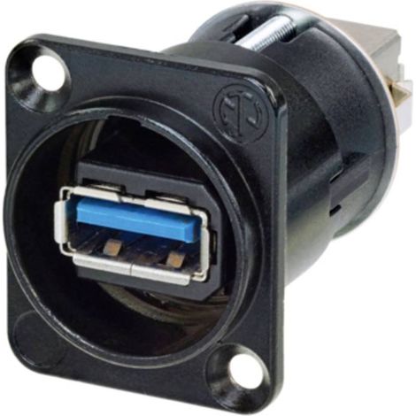 Presa passante USB 3.0 reversibile Presa Passante NAUSB3-B Neutrik Contenuto: 1 pz. (1/3)