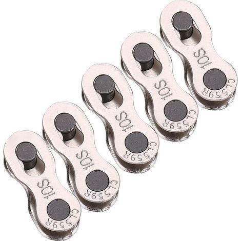 Connecteur de Joint magique pour chane de vélo robuste à dégagement rapide, 5 paires, pour 8/9/10 vitesses (1/2)