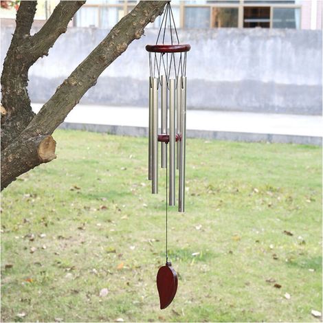 Carillon à Vent avec Son Apaisant Et Relaxant, 6 Tubes en Aluminium Carillon à Vent Carillons de Vent pour Extérieur pour Maison, Jardin, Cour, Balcon, Décoration Intérieure-RAPANDA (1/3)