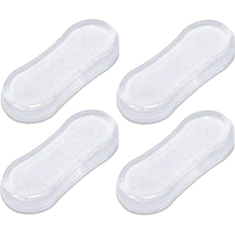 Lot de 4 amortisseurs pour siège de toilette, accessoires de toilette, couvercle de toilette, joint d'étanchéité pour abattant de toilette, amortissement du bruit avec adhésif puissant