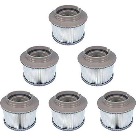 Paquete de 6 filtros de repuesto para MSpa FD2089, cartucho de filtro para piscinas y spas. (1/5)
