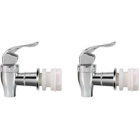 Botellas de vidrio para dispensador de bebidas, grifos de repuesto para dispensador de agua (paquete de 2) (1/3)