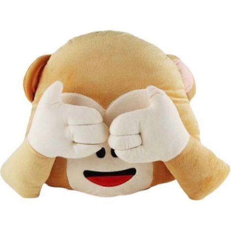 Coussin en peluche singe Emoji - Cadeau de Noël (1/3)