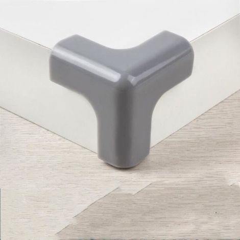 Protection, Silicone Table Corner Protectors, 8 Pieces, Protective Cover, Anti-Collision Edge for - 8 pcs 3D Grey