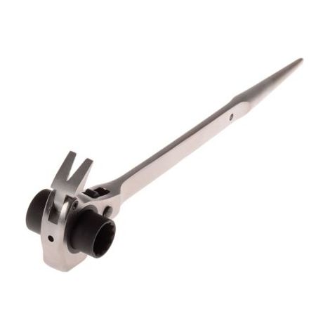 Projahn Gerüstbauerschlüssel 4-in-1, Gerüstknarre, Ratschenschlüssel, 19/22 mm (1/4)