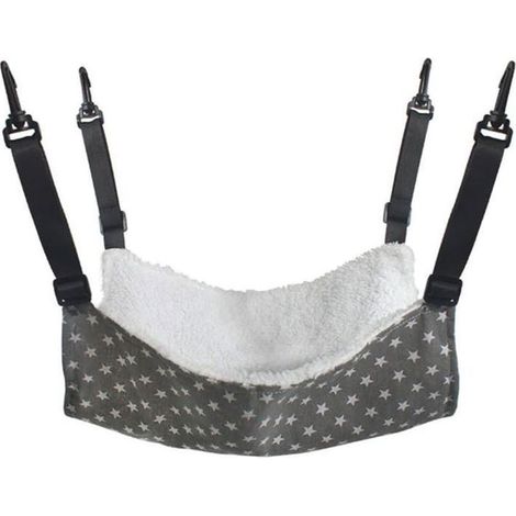 Hamac chaud pour chat, coussin suspendu respirant en peluche avec sangles réglables - XL - 570 x 470 cm (1/4)