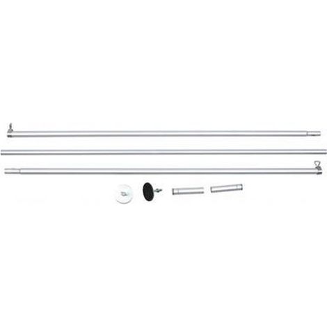 Tige de tension télescopique aluminium 1,28-3,20 m – Installation sans perçage – Pour sécuriser espaces de vie de chat – Trixie (1/4)