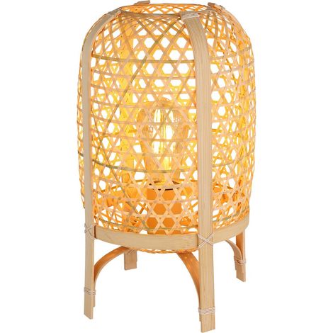 Globo - lámpara de mesa - CAIRO - natural - metal - Ø 22cm - E27 (1/5)