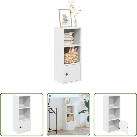 Bücherregal Weiß - Bücherregal Weiß 31x24x77 cm Holzwerkstoff (1/5)