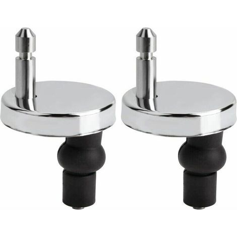 Universal toilet seat fixing kit for toilet seat - Compatible with most standard toilet seats with automatic lowering system - Easy to install