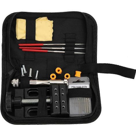 Handbohrmaschinen-Set mit Stift, Handbohrer-Tischklemme, Spiralbohrer-Feilen-Set für allgemeine Zwecke