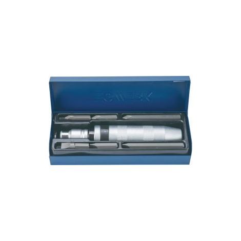 Juego  de  extractores  de  tornillos,  8  pzs.  1/2  pulgada,  en  caja  de  chapa  de  acero  TECWERK. (1/5)