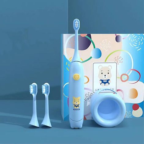 brosse  Dents Lectrique Rechargeable Pour Enfants, 1 Pice, Voyage Flexible, Manche Et Brosse, 3+ Ans, Brossage En Douceur (1/5)