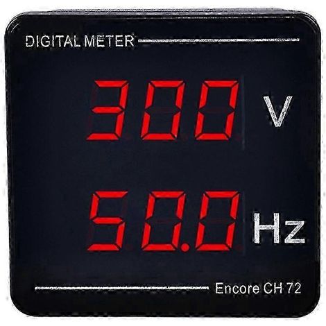 Voltmètre AC 50-500 V avec affichage LED - montage sur panneau (1/5)