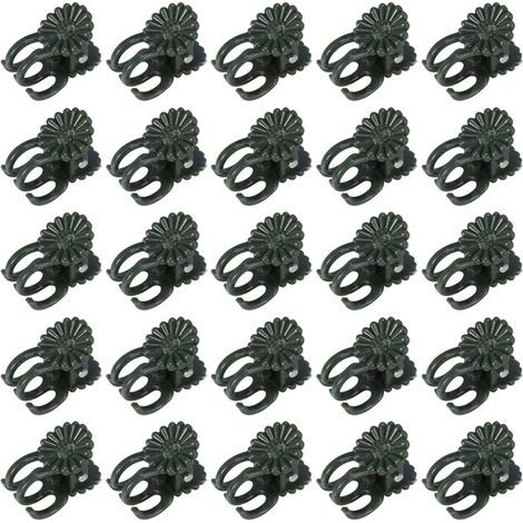 60 Pcs Orchid Clips, Plant Clips, Vine Clips, Orchid Clips for Plants, Plastic Garden Plant Support Clips, Clips for Small Green Vines to Support (1/5)