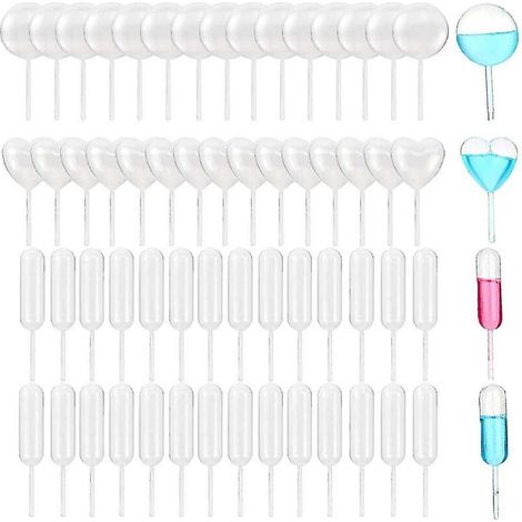 CREA 200 pièces 4 ml Pipettes à gâteau en plastique, Pipettes jetables, Pipettes à presser (1/5)