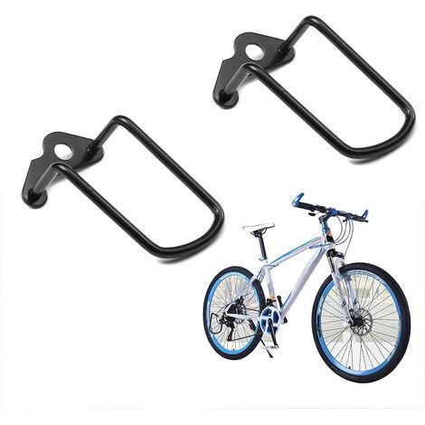 Lot de 2 protections de dérailleur pour vélo, support métallique pour VTT et vélo de route, anti-chute (1/5)