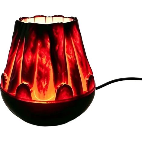 Projecteur de Noël à motifs de flocons de neige et effet flamme – Version alimentée par USB (1/5)