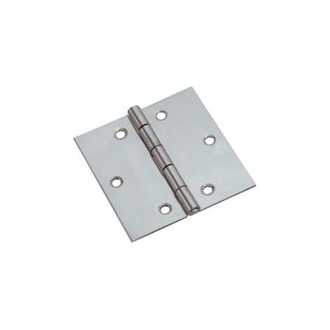 CERNIERE QUADRE ACCIAIO INOX PERNO FISSO- - mm.40x40x0,8 - 24 pezzi