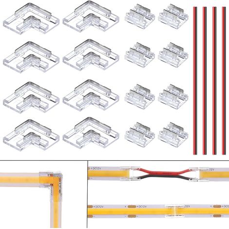 Connecteur Ruban LED 2 Broches 8mm (1/5)