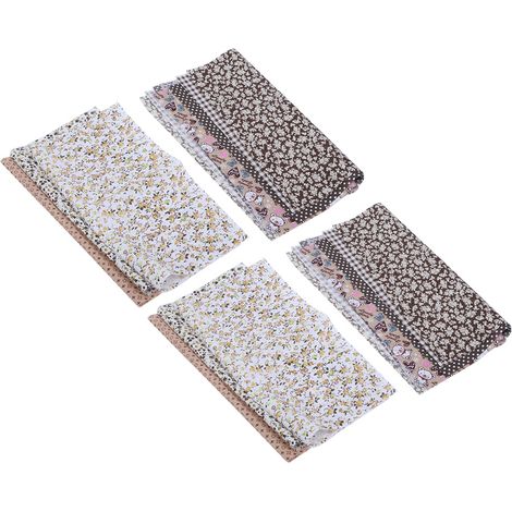 Tissu coton imprimé pour patchwork, couture et vêtements, motif café, 25x25 cm, accessoires DIY artisanat